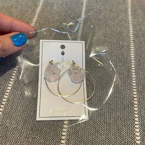 NIB Iwakura Sakura Gold Hoop Earrings